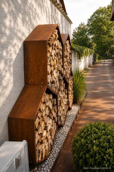 Brennholzlager Wabe980 70cm tief